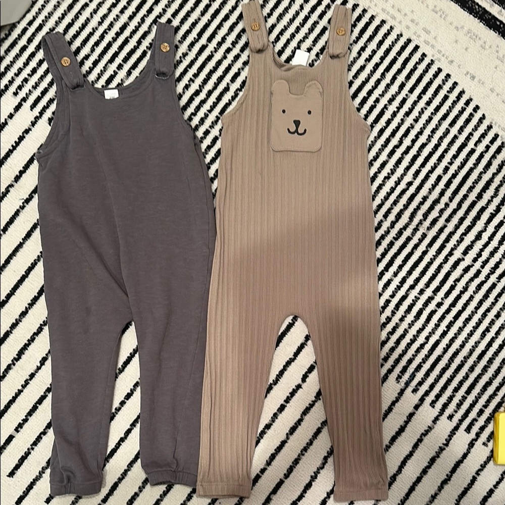 H&M Kids Overalls - Gray and Tan